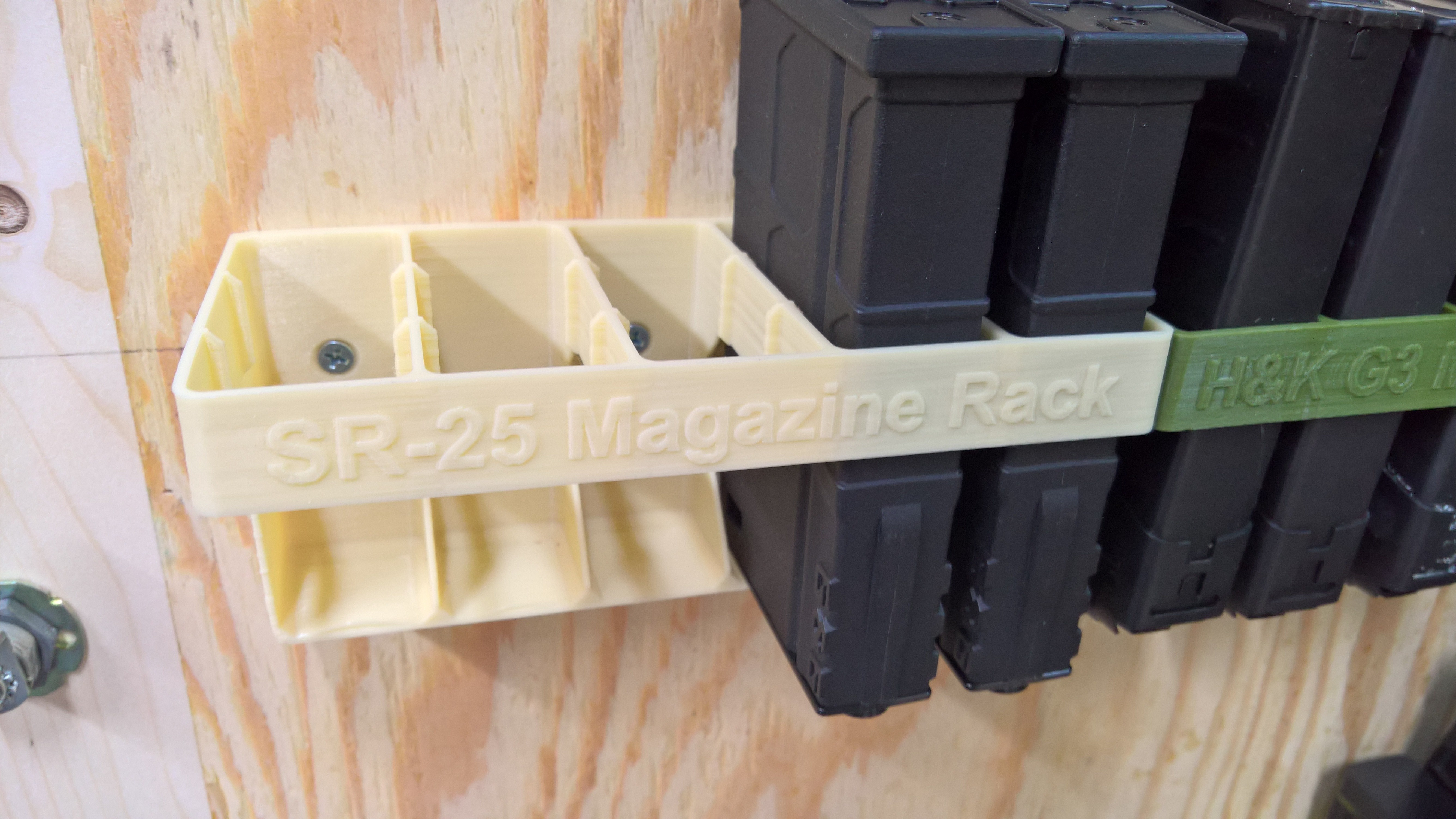 🔫 Airsoft Magazine Racks (M4, G3, VSS, and SR25)・Free STL File for ・Cults