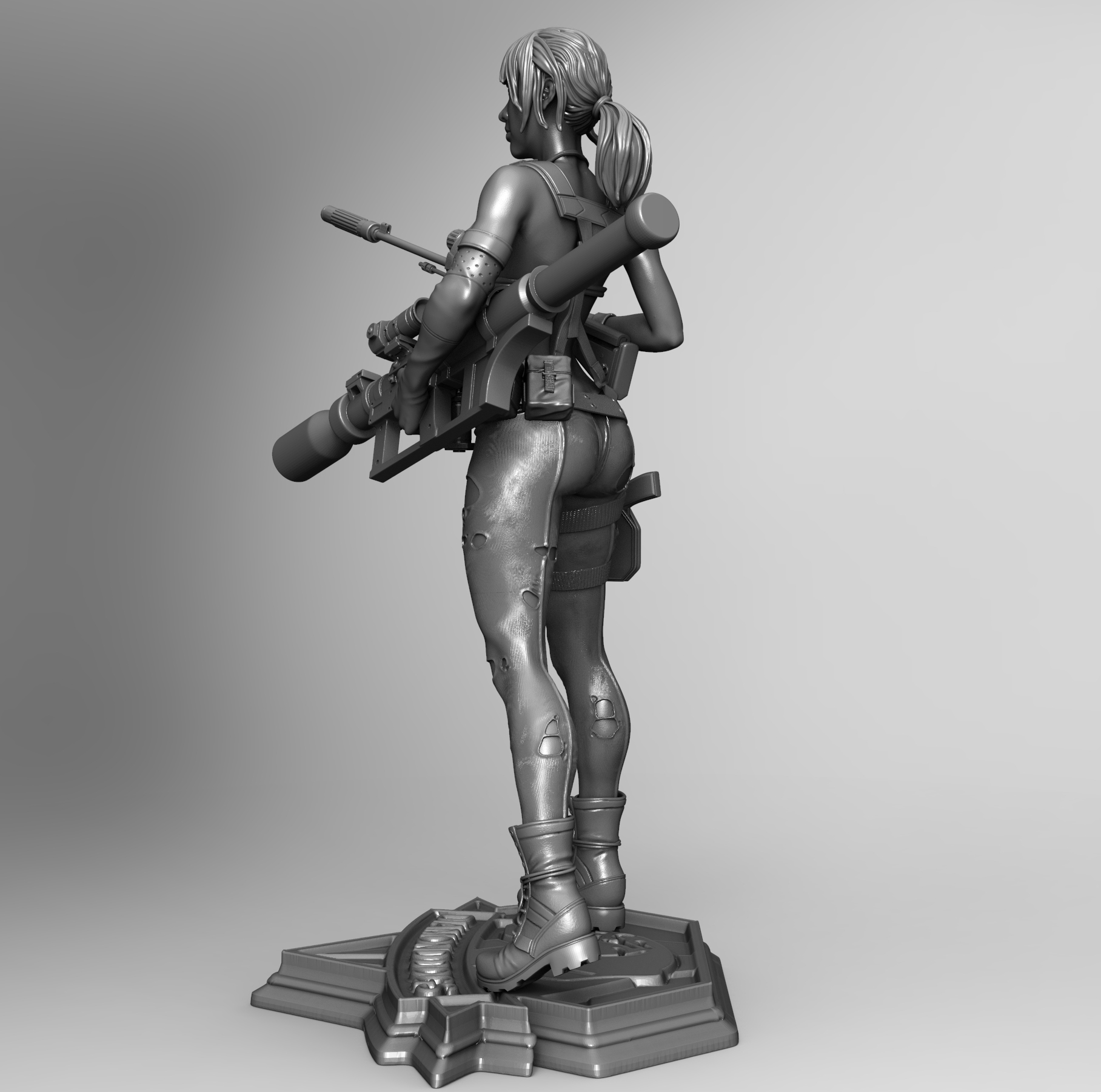⚙️ Metal Gear Solid 5 - Quiet model for 3d Print・ STL File for ・Cults, image size:1816x1800