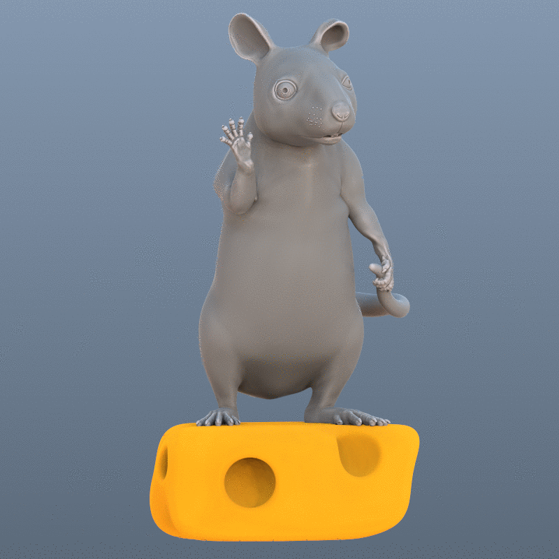 Файл STL Rat 🐀 (3MF)・Модель для загрузки и 3D-печати・Cults