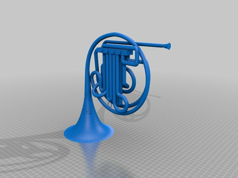 Free STL file Blue French Horn 📯 ・Design to download and 3D print・Cults