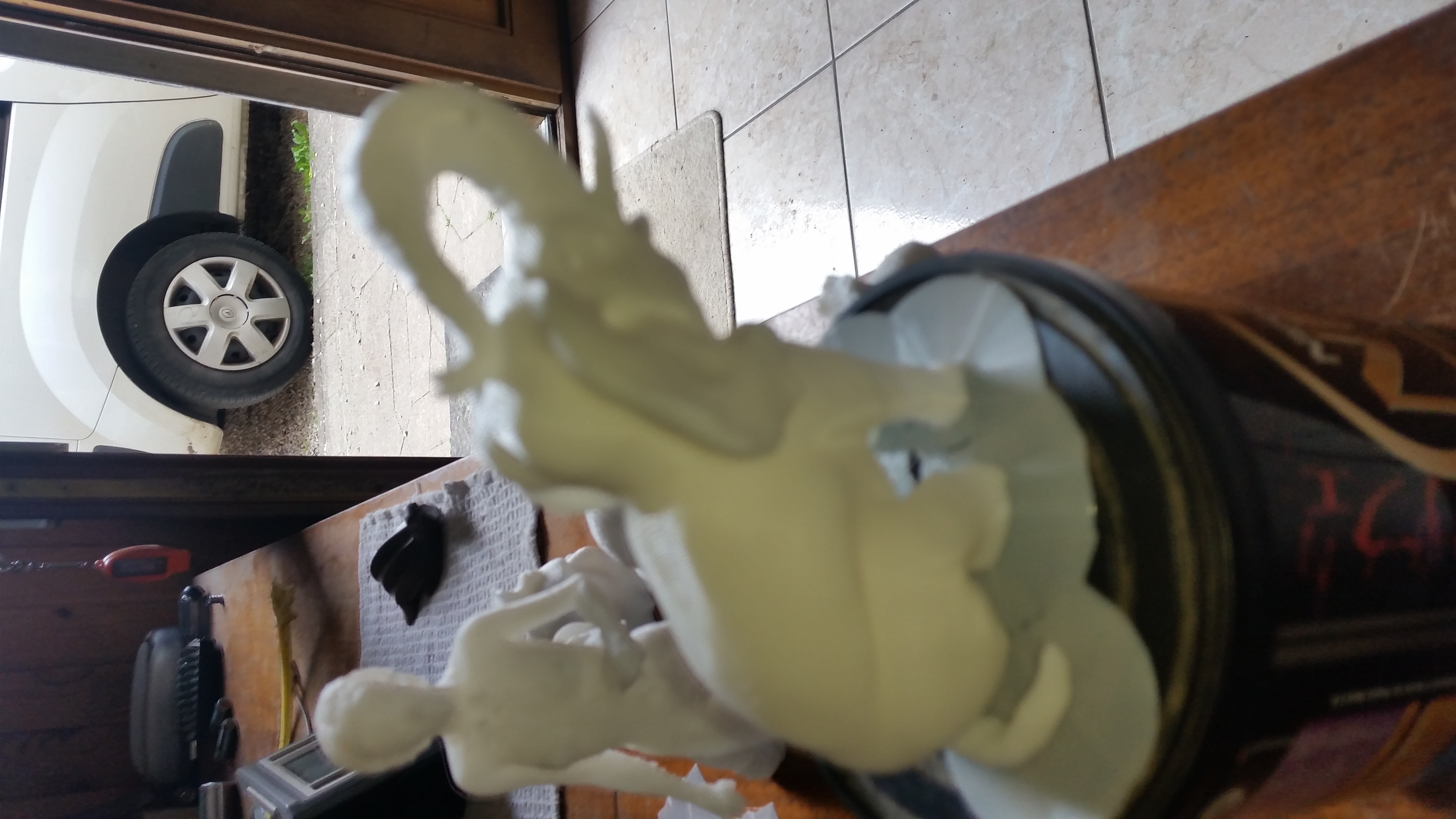 An Elephant in a Sitting Position