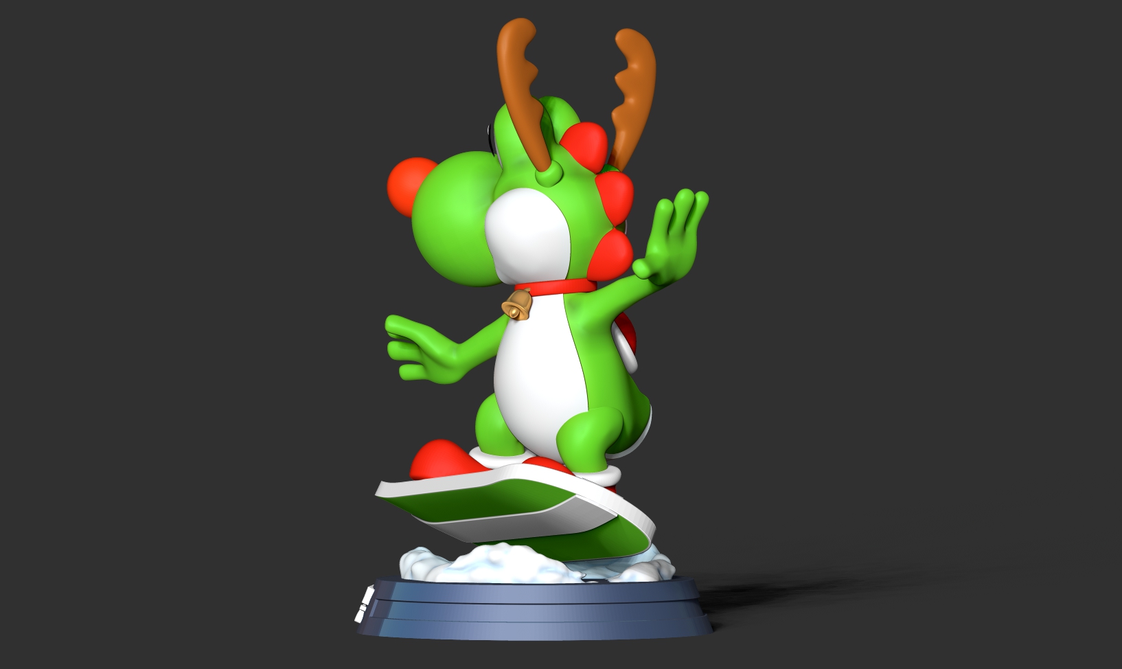 🎄 Yoshi with Christmas・ 3D File for ・Cults