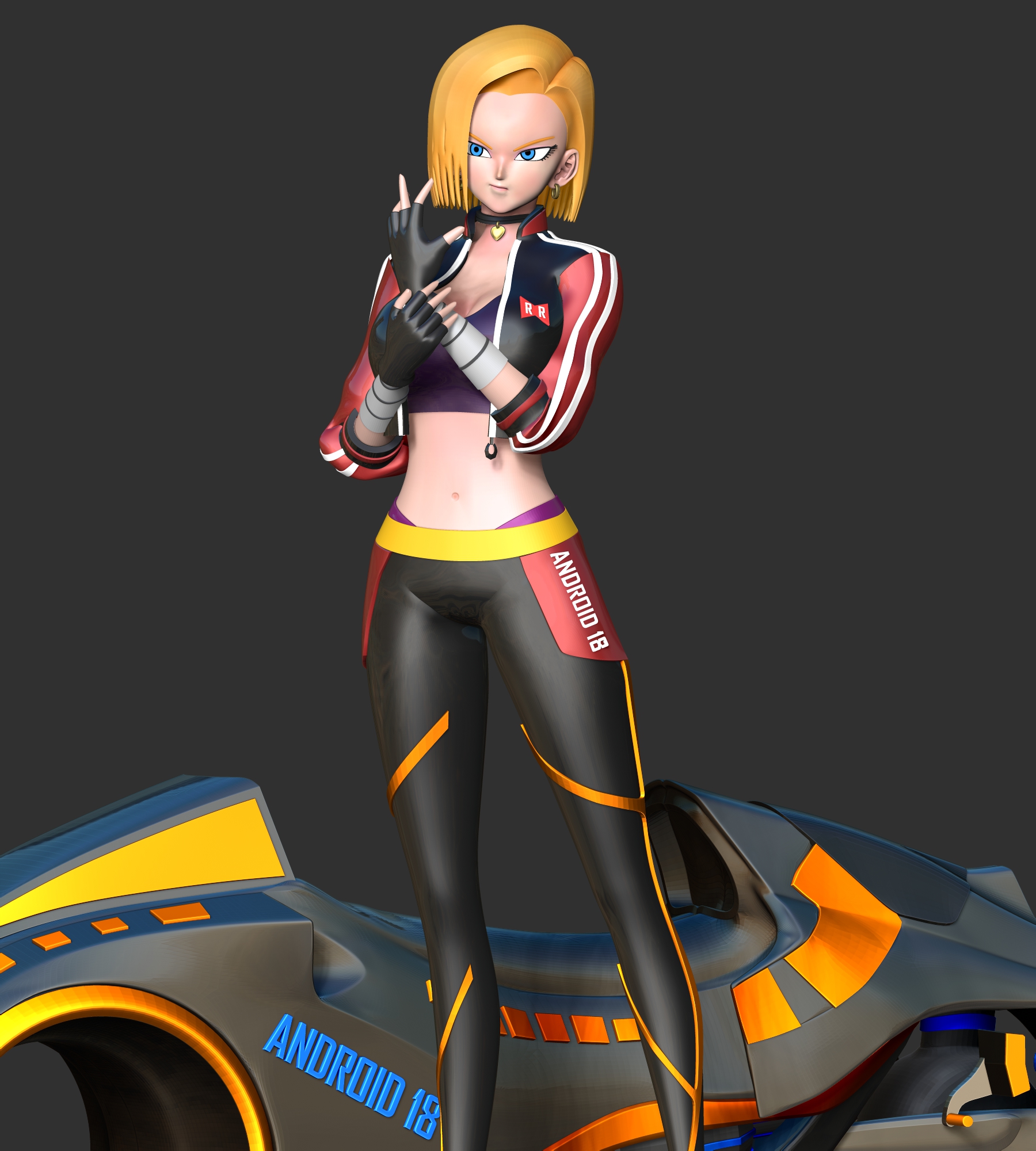 🤖 Racer Android 18・ 3D File for 3D printing・Cults