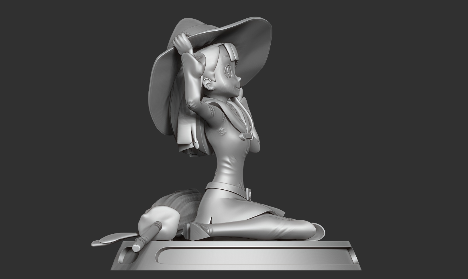🧙‍♀️ Akko - Little Witch・ 3D File for 3D printing・Cults