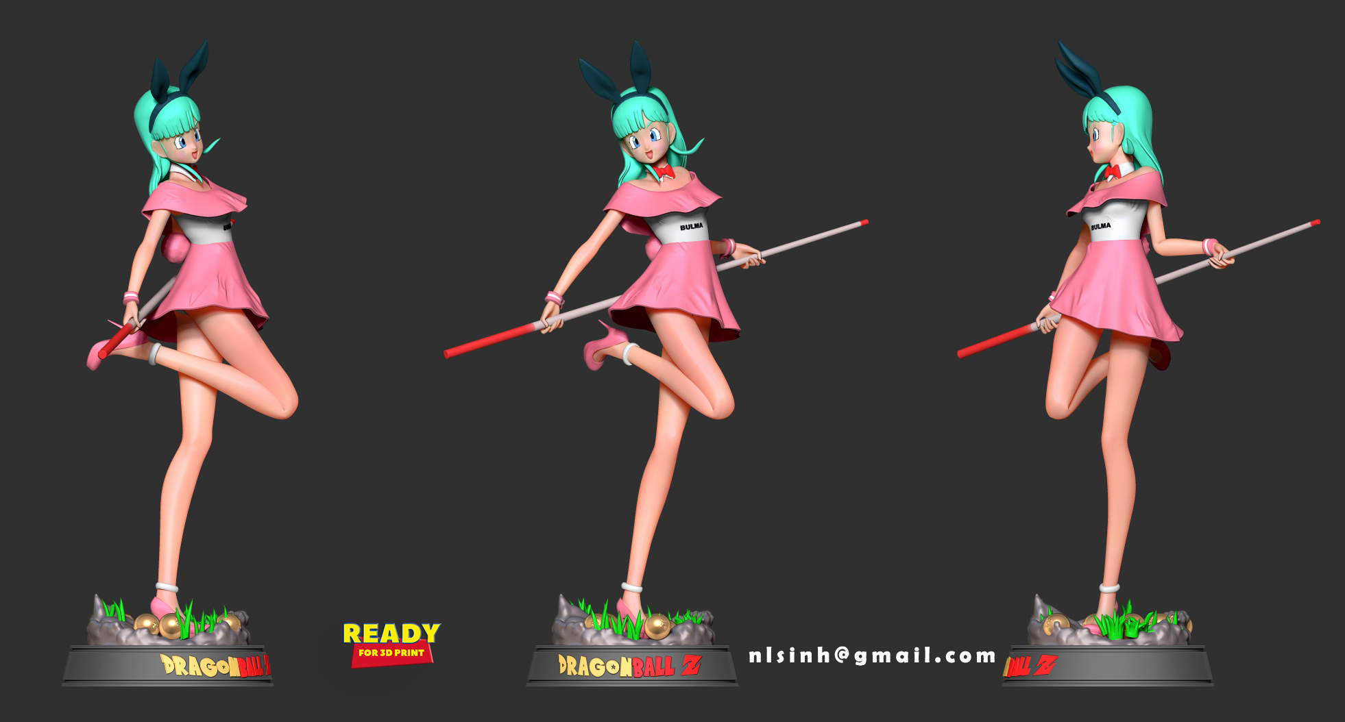 👧 Bulma - Billiard master・ 3D File for ・Cults