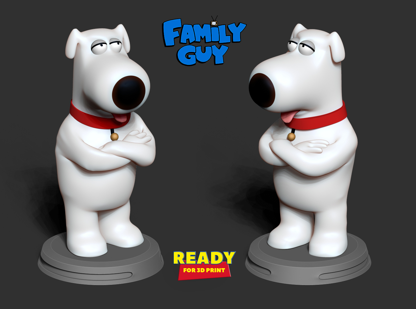 Css Family Guy 🦅 Brian Griffin - Family Guy Fanart・Free 3D File for ・Cults
