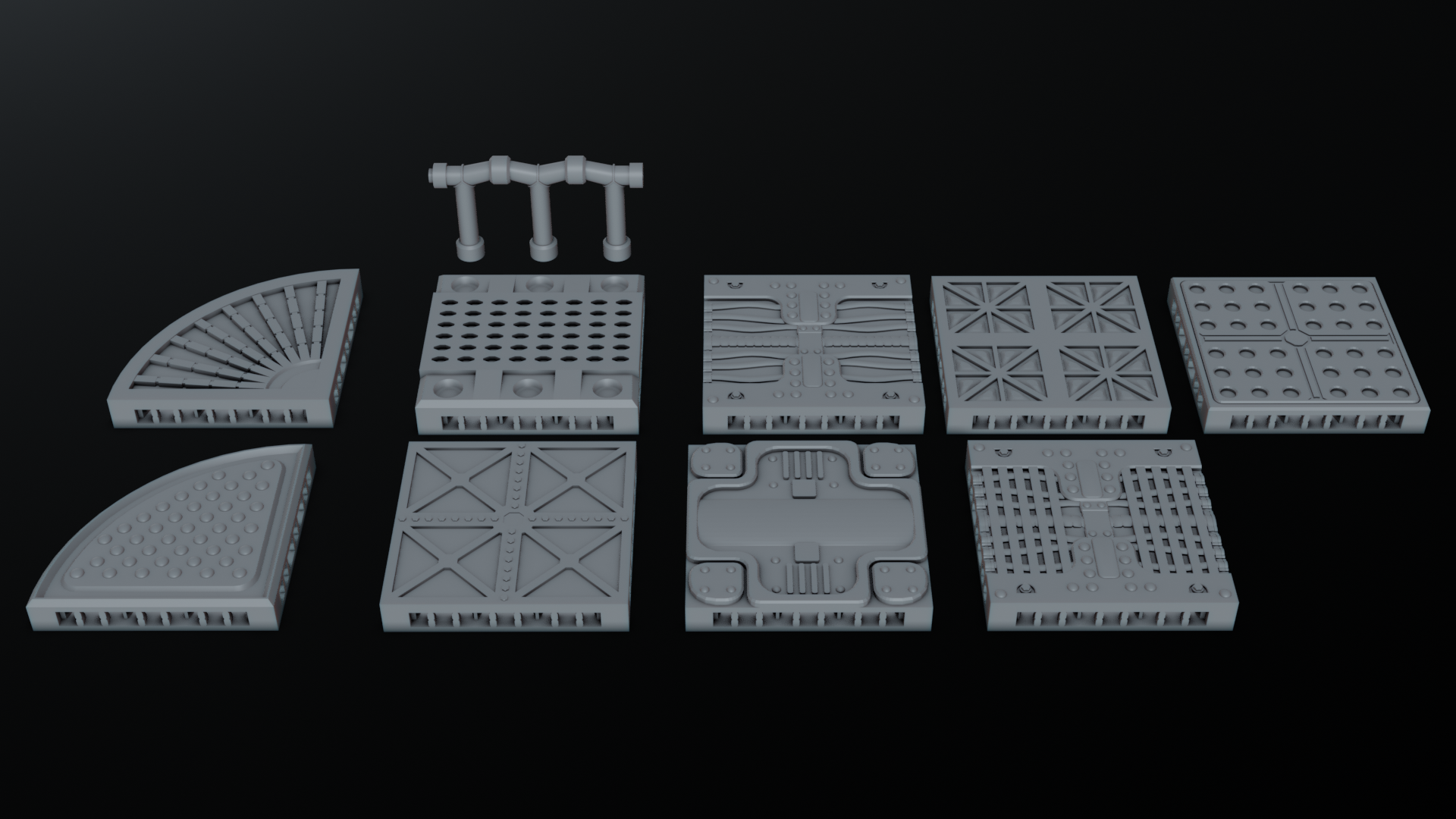 STL file Sci Fi Terrain Pack 🎲 ・Template to download and 3D print・Cults