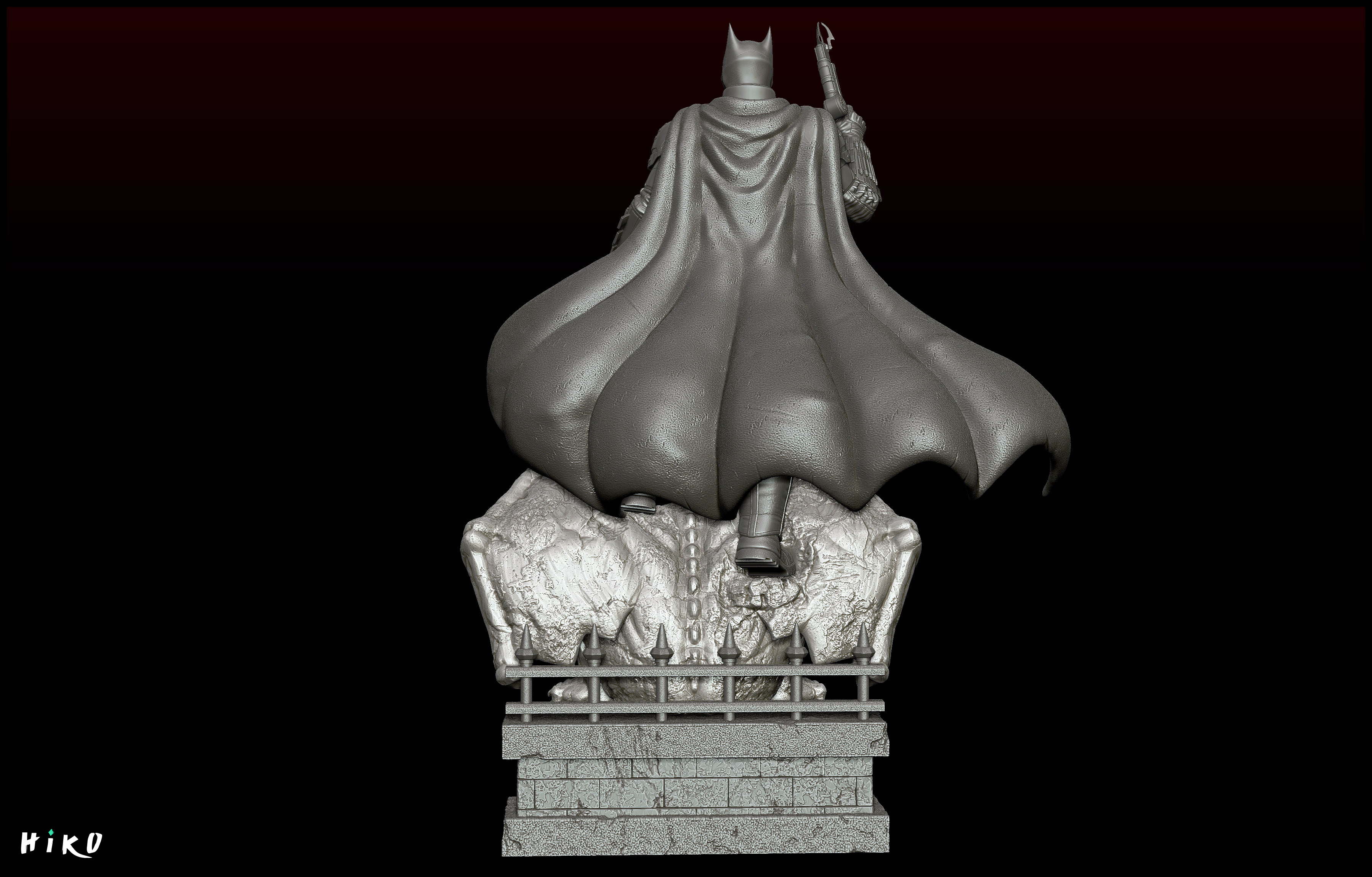 STL file The Batman 2022 - Robert Pattinson STL - 1-6 Scale 3D print ...