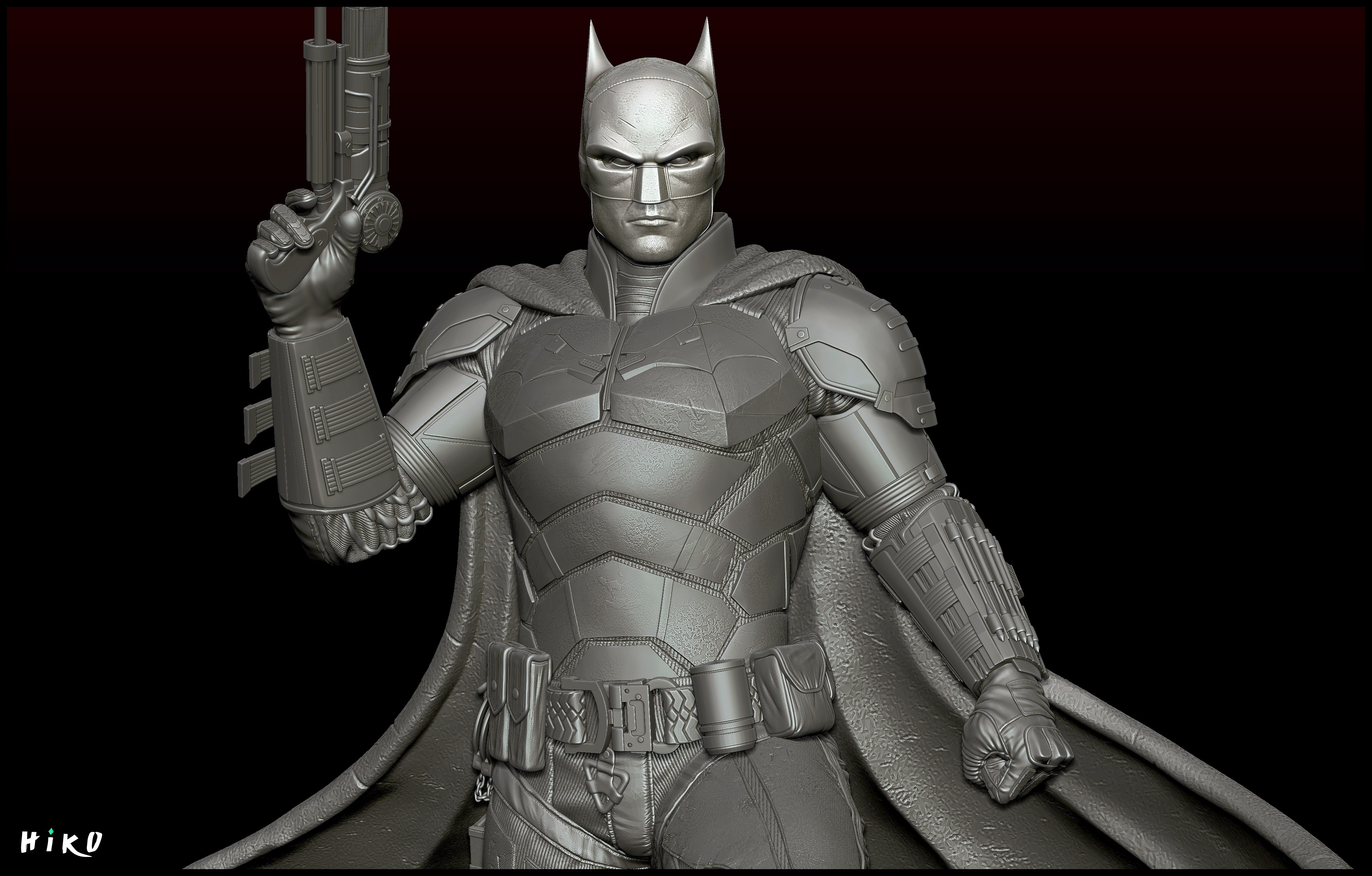 STL file The Batman 2022 - Robert Pattinson STL - 1-6 Scale 3D print ...
