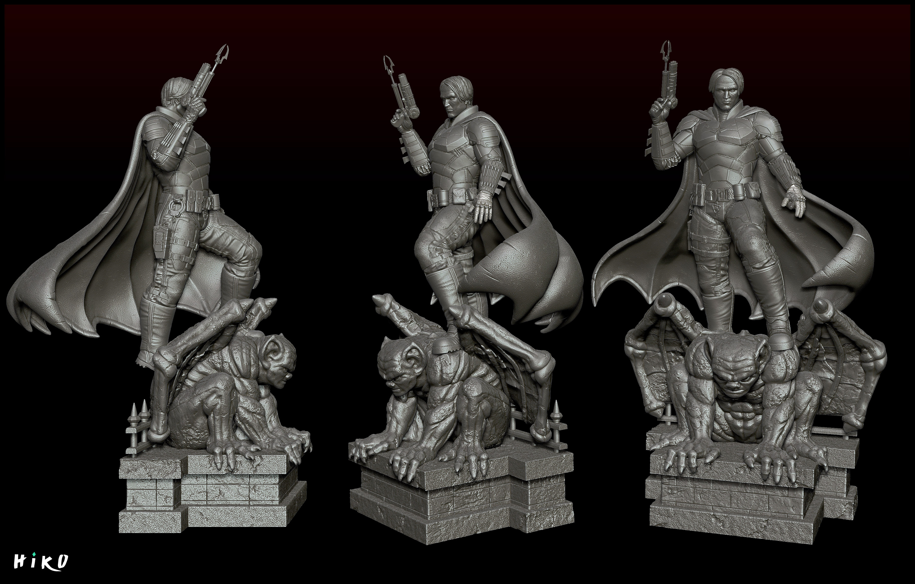 STL file The Batman 2022 - Robert Pattinson STL - 1-6 Scale 3D print ...