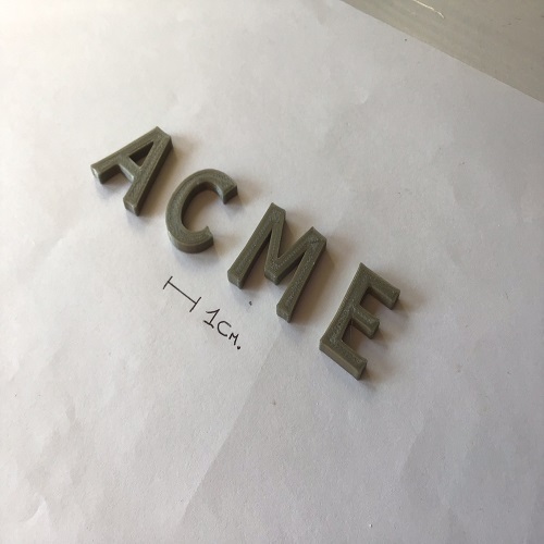 Archivo 3D Archivo STL de letras 3D mayúsculas ACME 👽 ・Plan de ...
