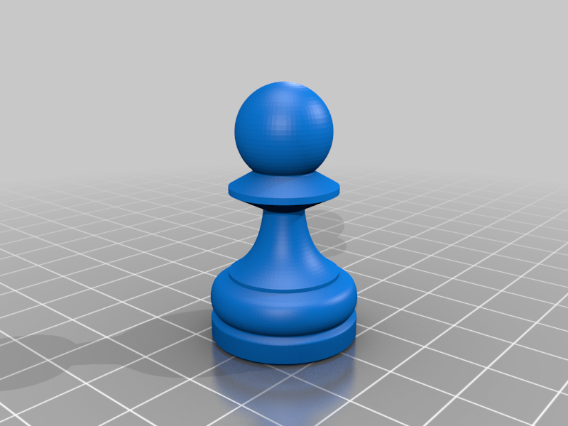 ♟️ Peón de ajedrez・Archivo 3D Gratis para ・Cults