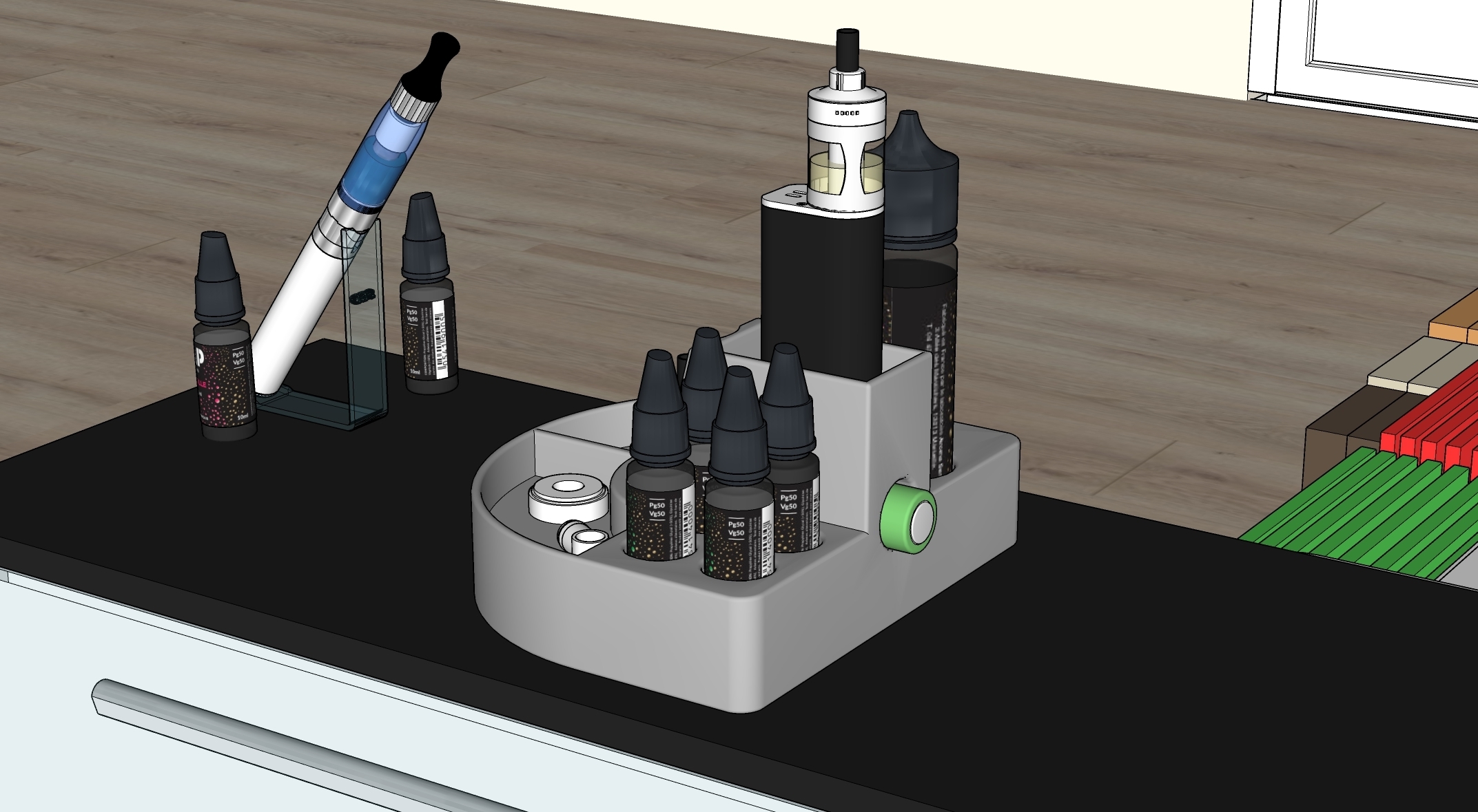 vape,e-cigarette holder,vap holder,e-cigg holder STL File for Cults