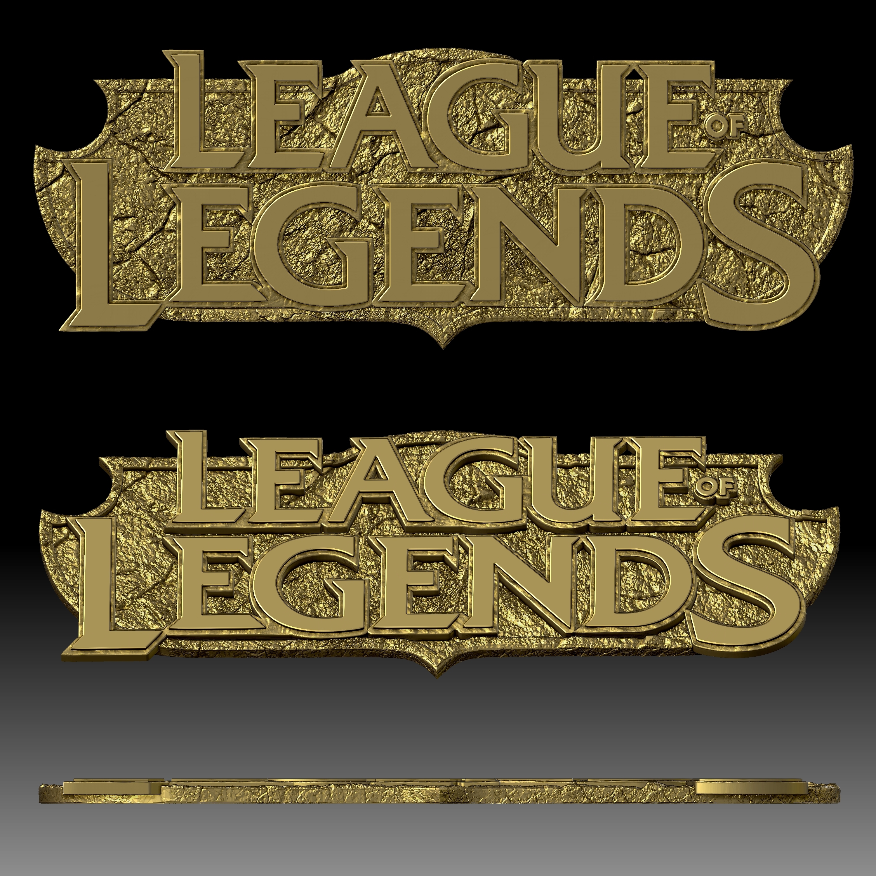 🖨️ League of Legends Logo for 3D printer or CNC router・ 3D File