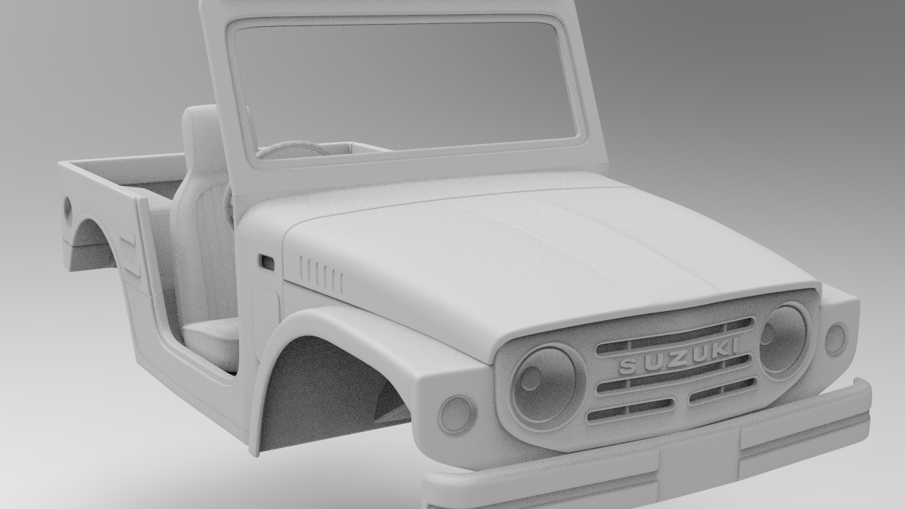 🗡️ Suzuki Jimny (Samurai) 1970 313mm wheelbase Axial, RC4WD・ STL File ...
