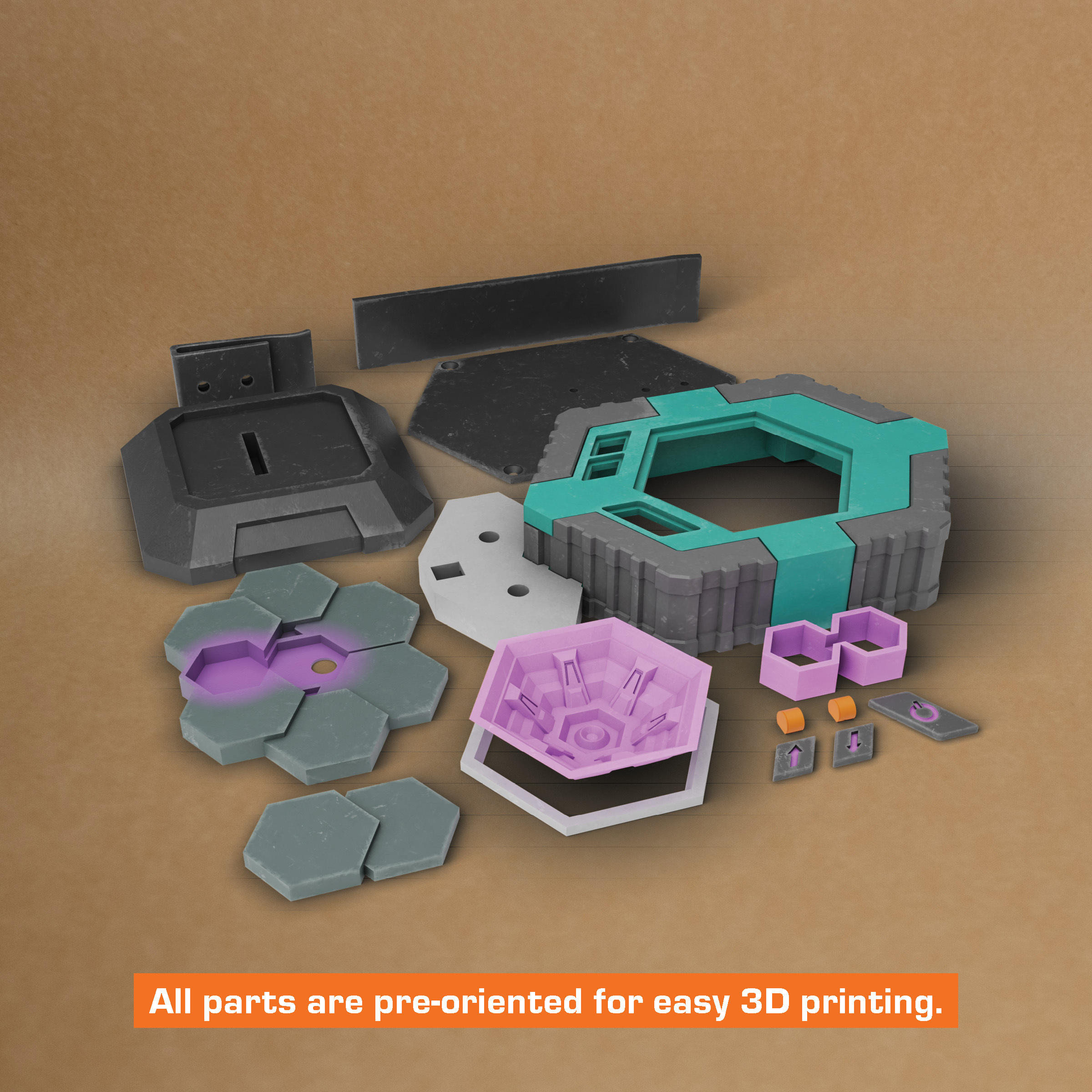 STL file Borderlands Turtle Shield 3D Model - STL file for 3D Printing ...