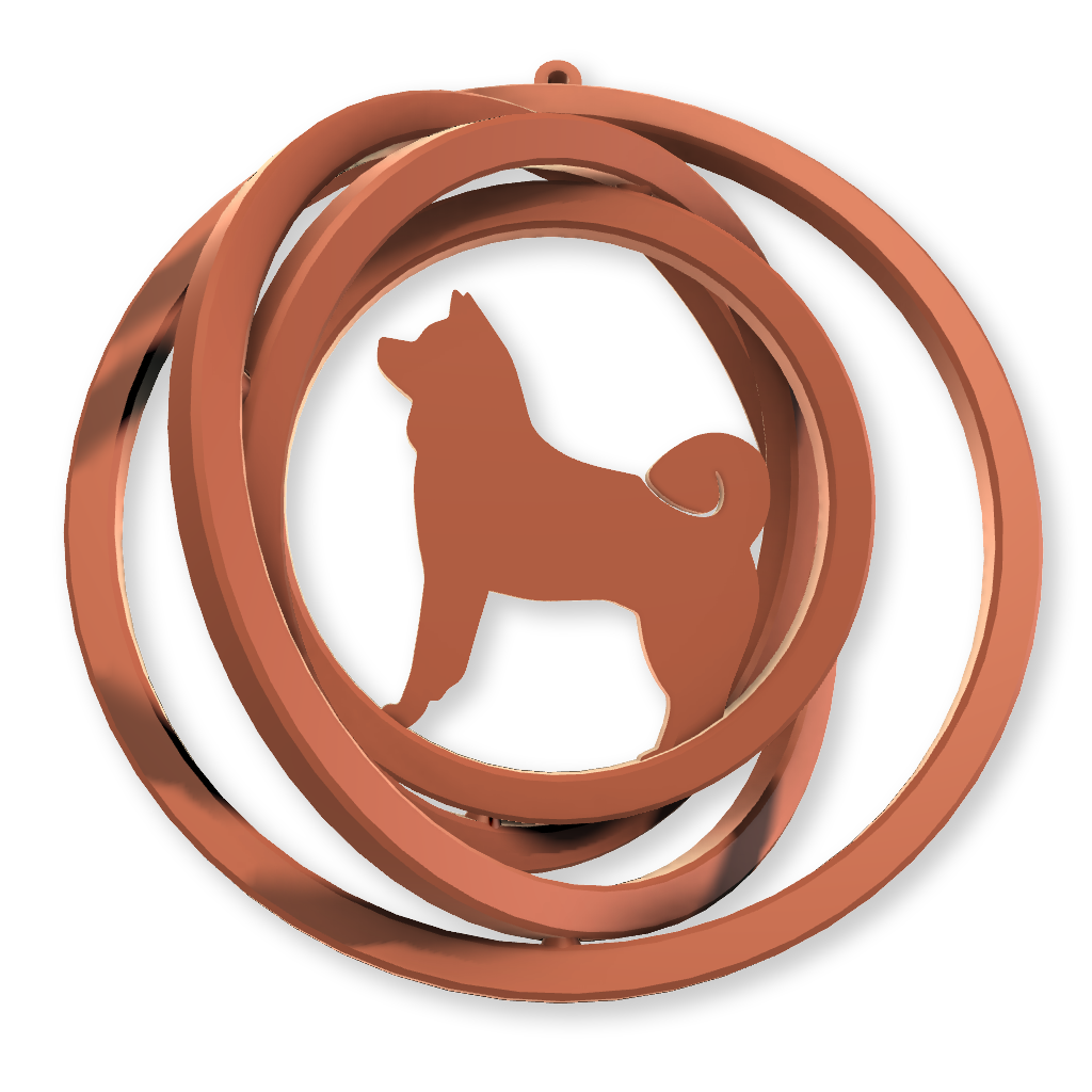 STL file Christmas tree ornament - Dog Shiba inu - 3D gyroscope đ ă»3D print object to downloadă»Cults stl-file-christmas-tree-ornament-dog-shiba-inu-3d-gyroscope-3d-print-object-to-download-cults