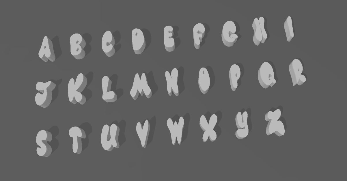Free STL file PLOP LETTERS 👽 ・3D printable model to download・Cults