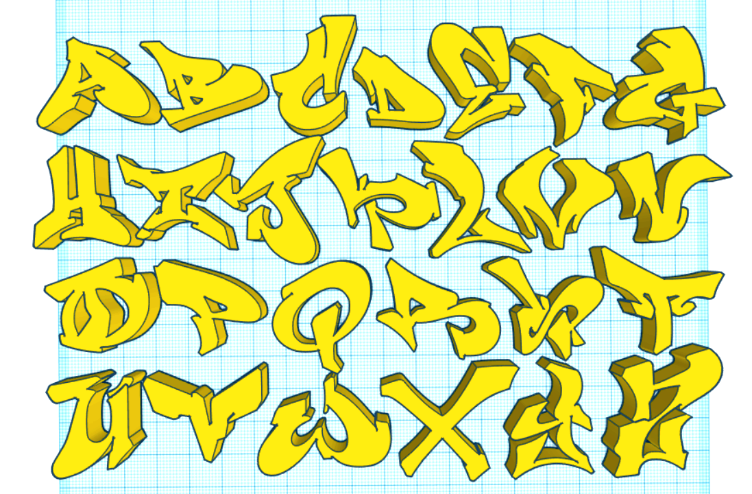 3d Graffiti Letters