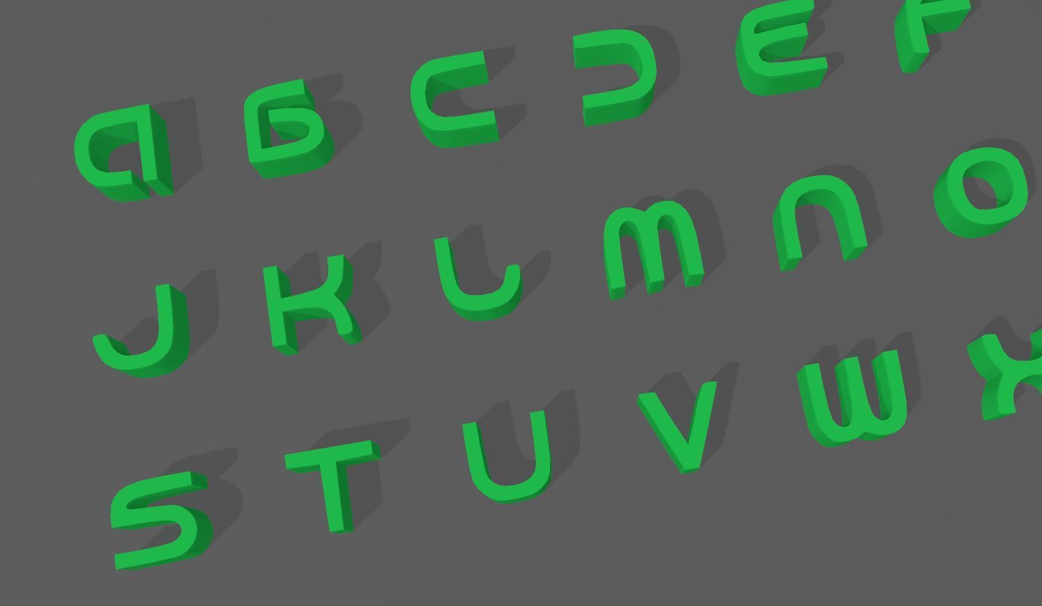 🤖 ANDRIOD LETTERS・Archivo STL Gratis para ・Cults