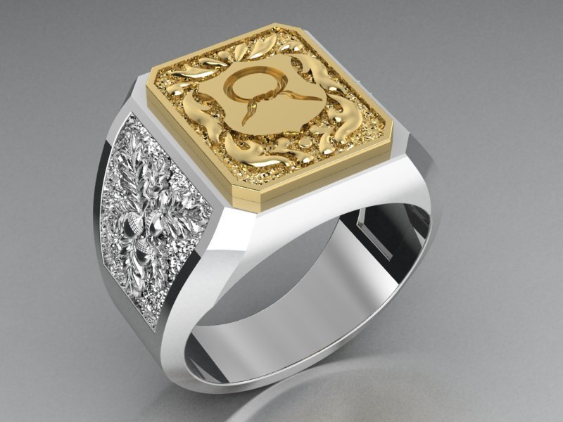 Signacula Rings 💍 signet ring with heraldic・ STL File for ・Cults