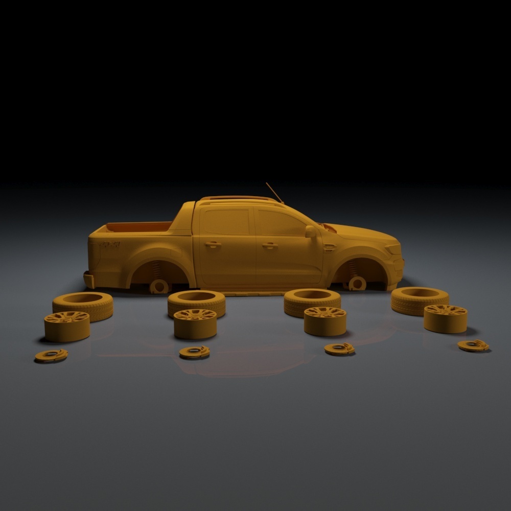 🚙 FORD RANGER WILDTRAK FOR 3D PRINTING STL FILES・Free 3D File for ・Cults
