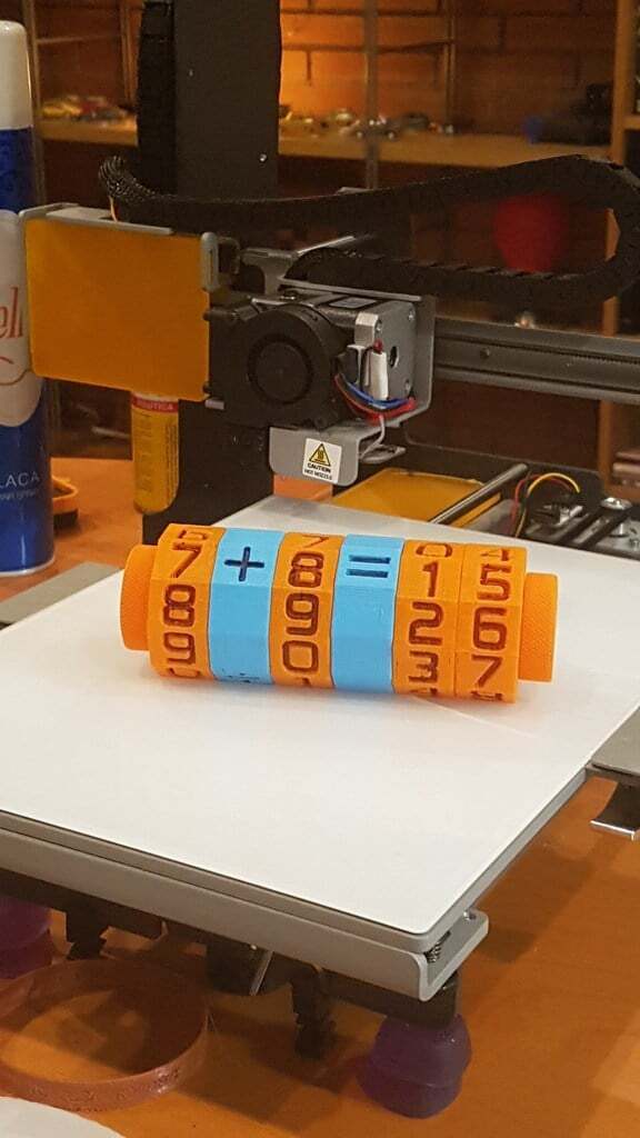 Math Spinner Enhanced (fast print, no support)