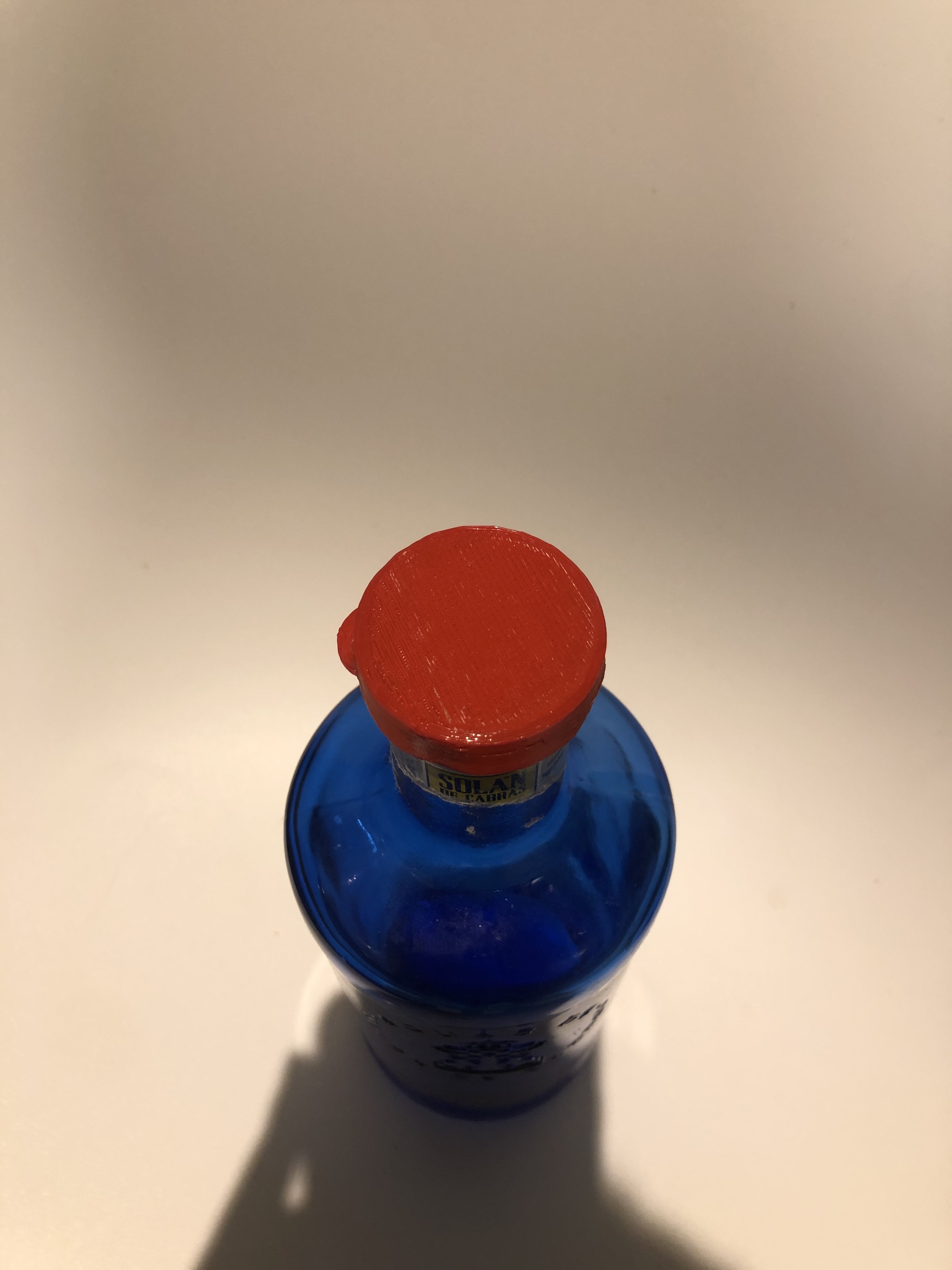 🐐 Bouchon de bouteille de chèvre verre bleu solan・Fichier STL pour ・Cults