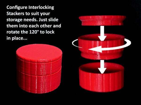 Free STL file Ribbed Sidewall Interlocking Stackerz 🎂 ・3D printer ...