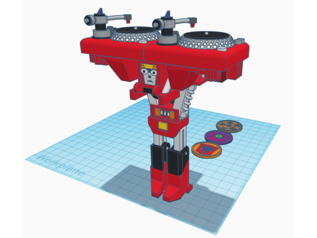 Бесплатный STL файл GoBots Scooter DJ Station 🛴 ・Дизайн для загрузки и ...