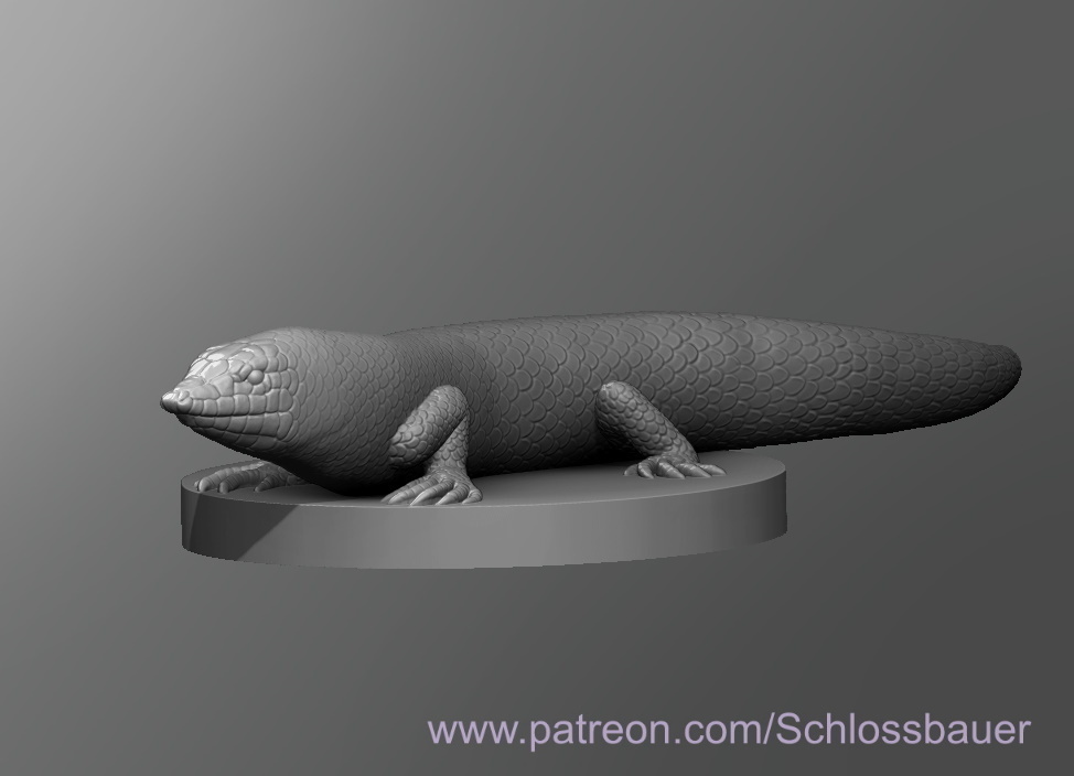 🏜️ Sandfish Skink・Free 3D File for ・Cults