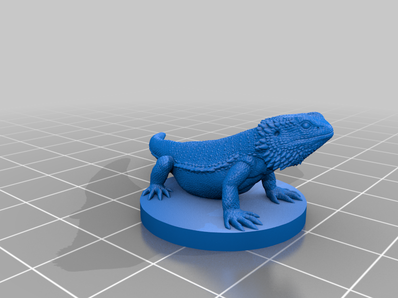 🐉 Bearded Dragon・Free 3D File for ・Cults