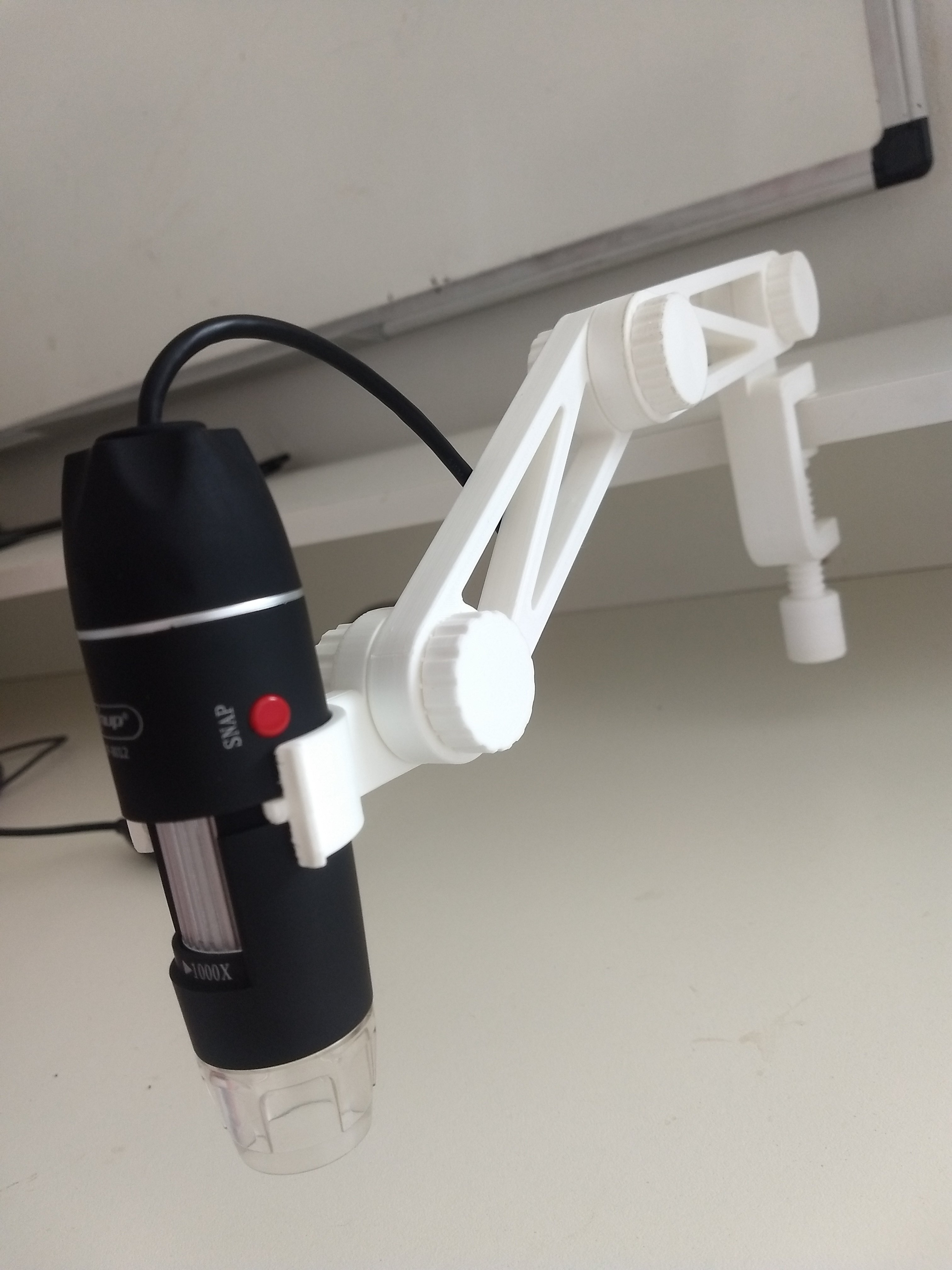 3D print USB Microscope Mount With Zoom Knob Fully 3d Printed・Cults