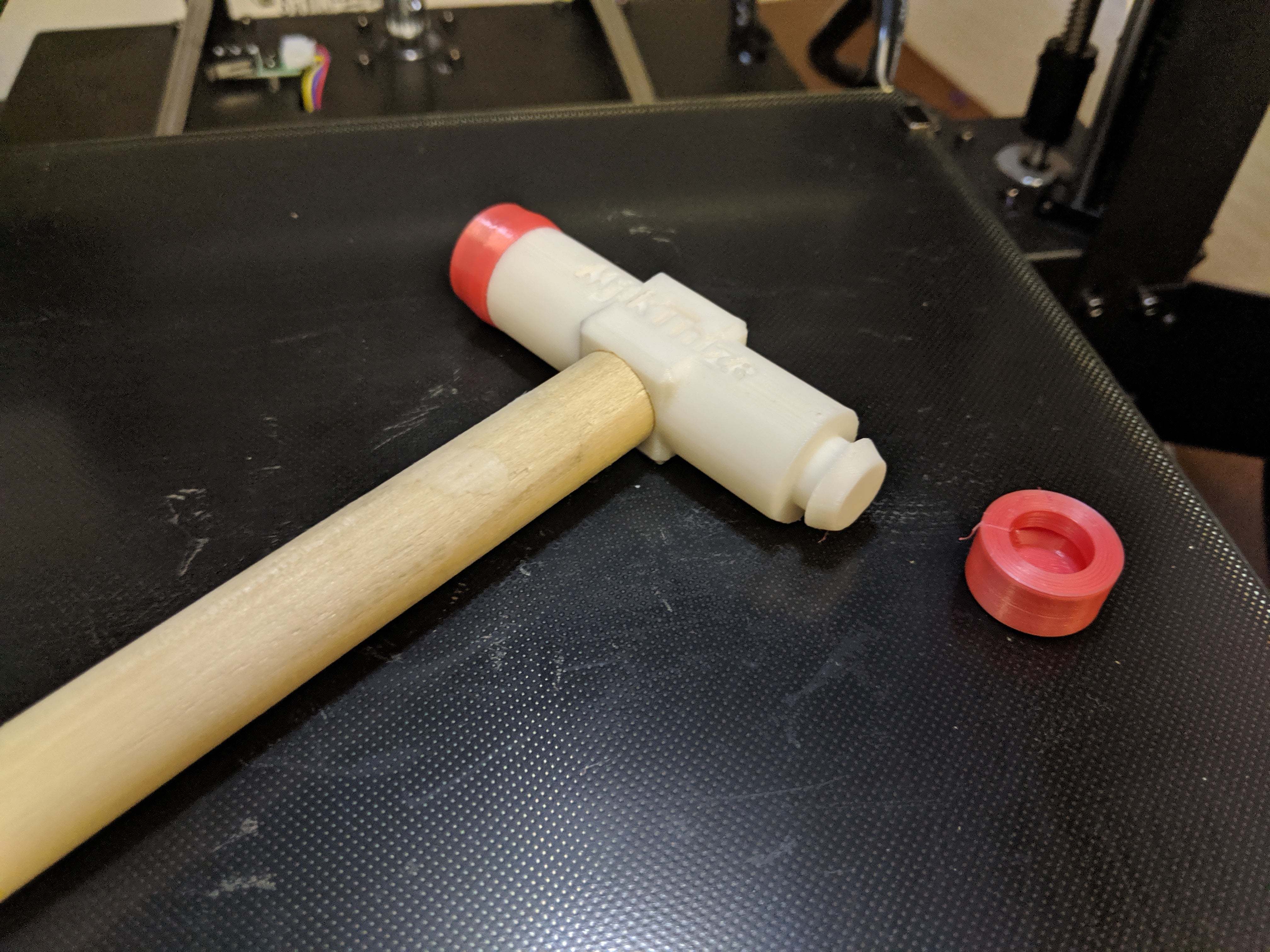 Free STL file Rubber Mallet for 16mm dowel 🛠️ ・Object to download and