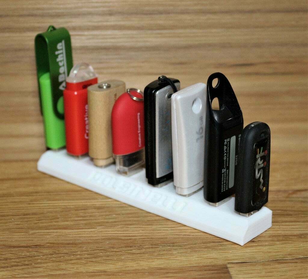 Free STL file support 8 usb keys - 8 usb stand 💾・3D print model to ...