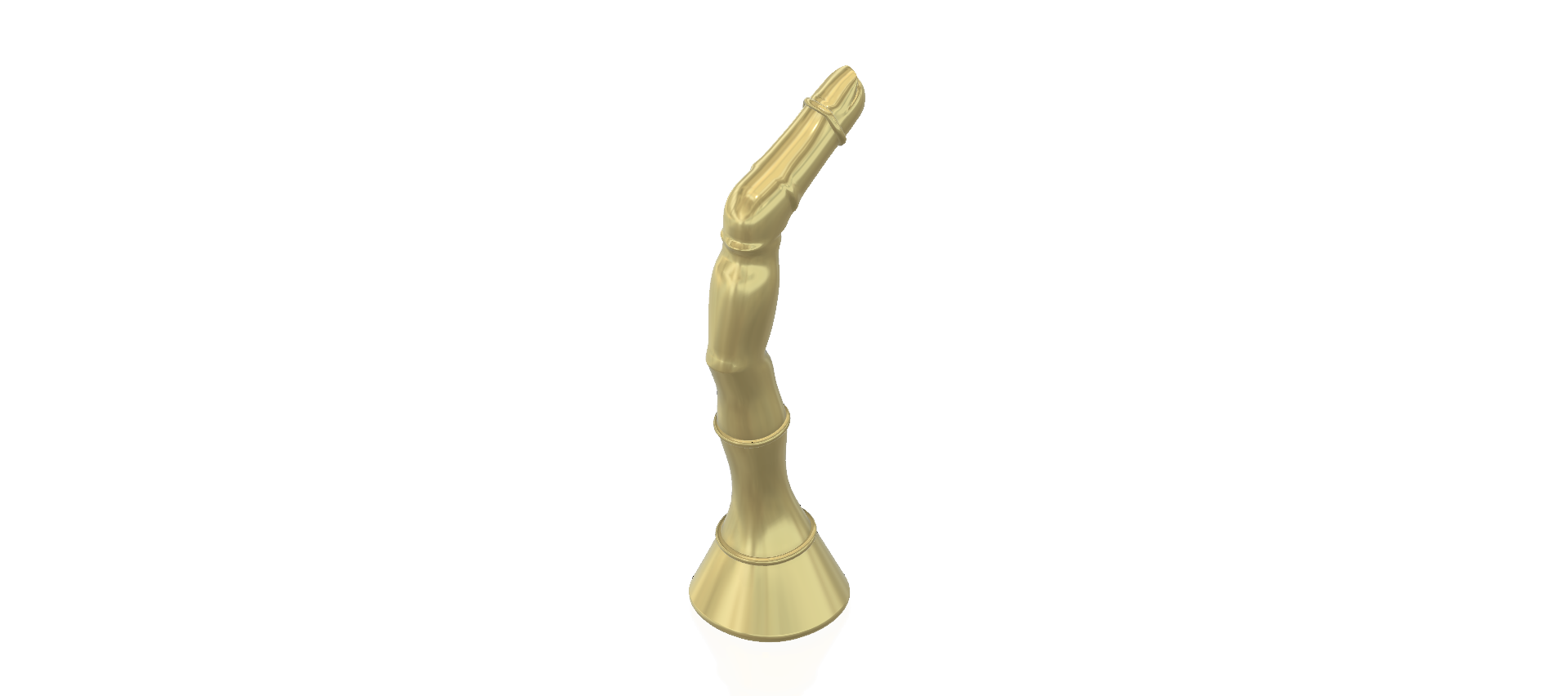 prostate massager g-point stimulator Golden Finger female male anal plug  gf-12 3d print cnc STL File for Cults