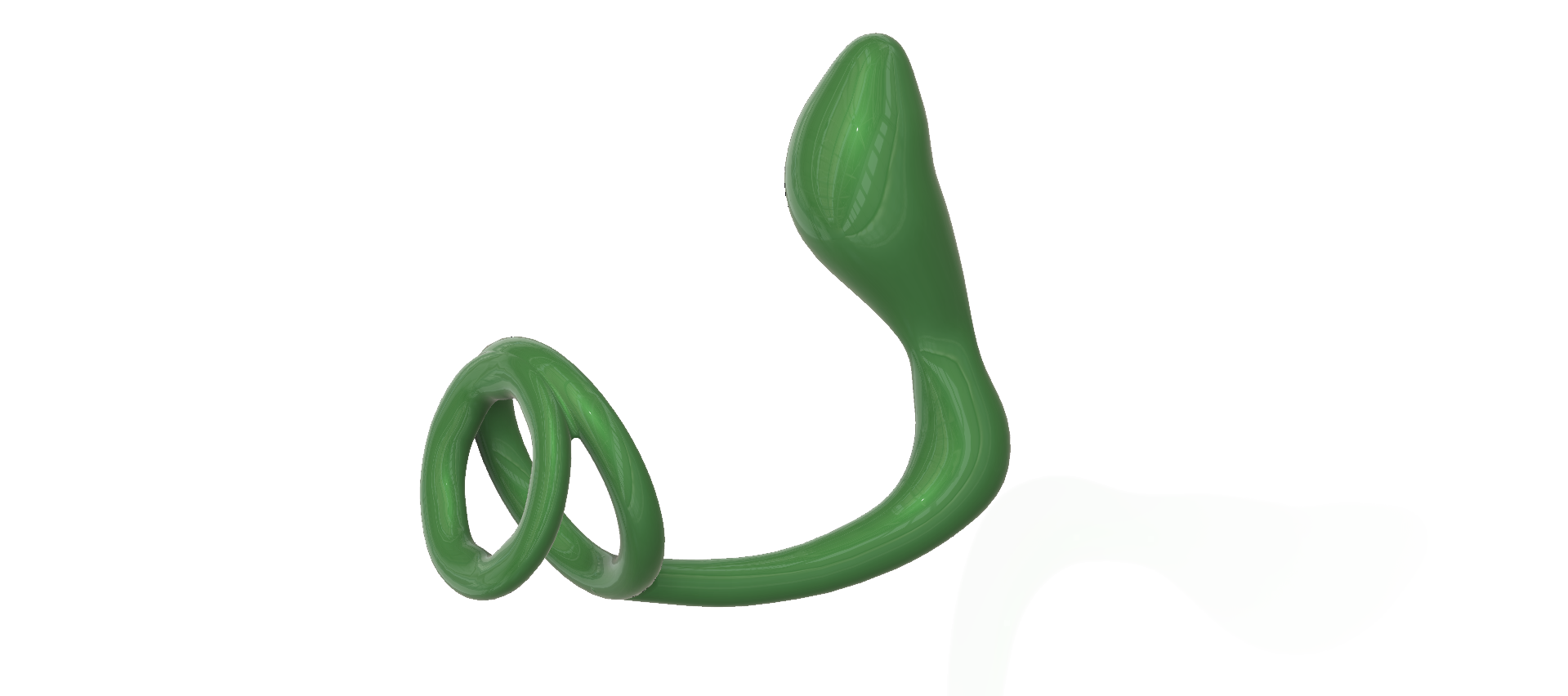 ♂️ Plug anal masculino de doble lazo Prostata de hombre Masaje de culo  ap-33 impresión 3d cnc・Archivo STL para ・Cults