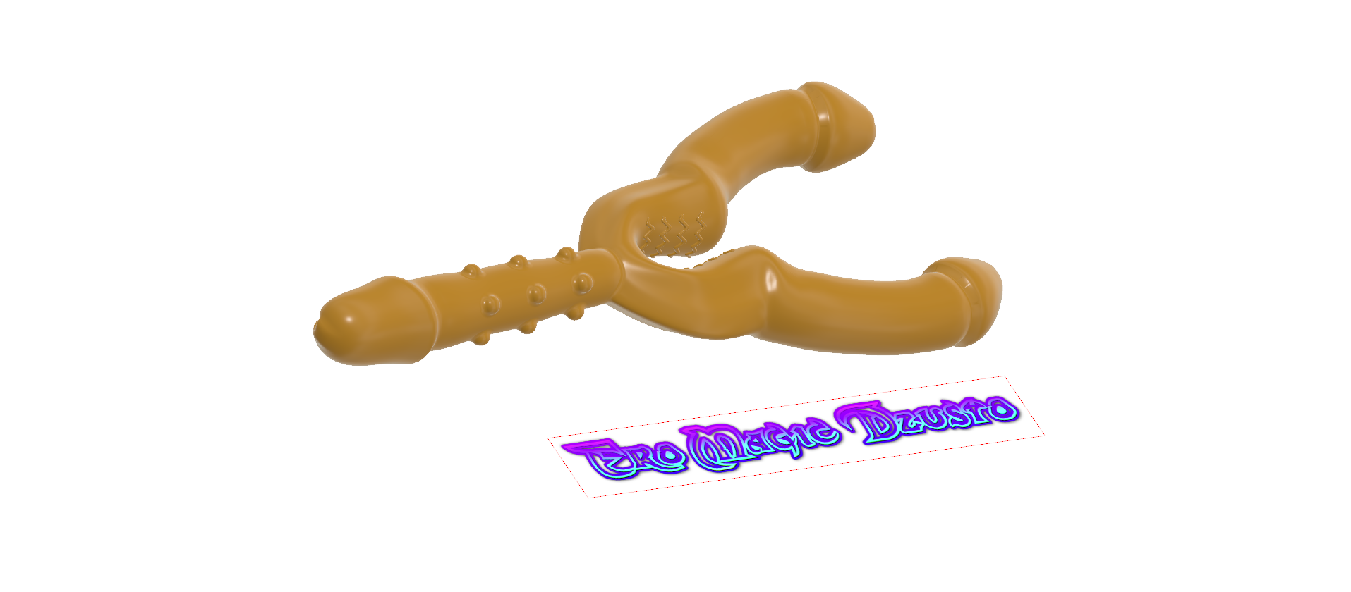 triple penis sex-toy for lesbian female girl cuckold swingers mff anal  vaginal double plug butt stretcher massager ass v313triple 3d print flex or  silicone STL File for Cults