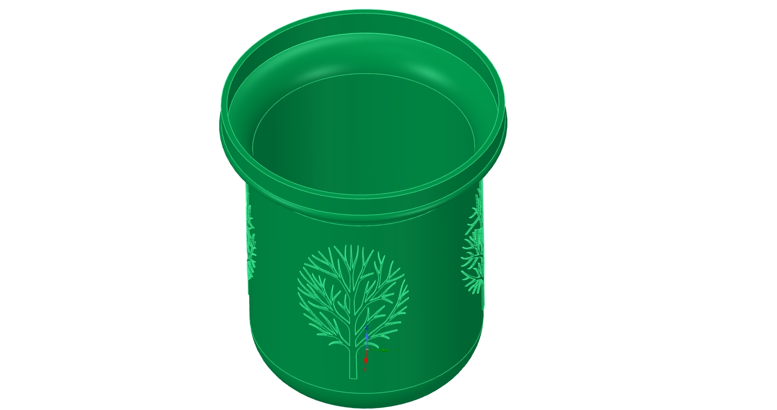 STL file nature style vase cup vessel v52v2 for 3dprint or cnc 🏺・3D