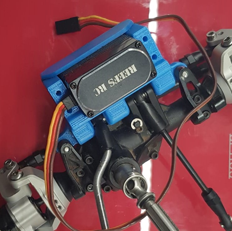 STL file Servo on Axle Mount for TRX4 👽 ・3D printer model to download