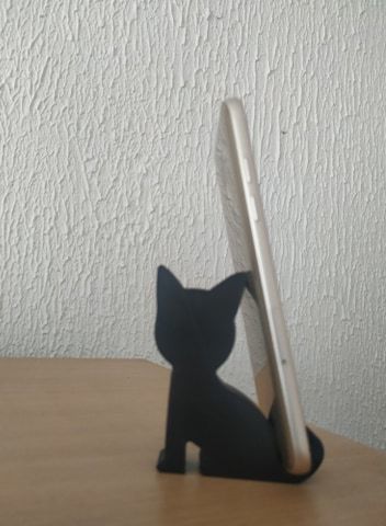 STL file Animal phone holder CAT 📞 ・3D print design to download・Cults