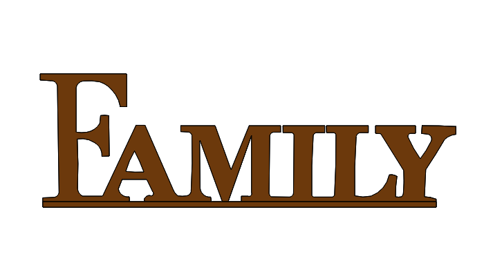STL file Family sign 👪 ・Model to download and 3D print・Cults