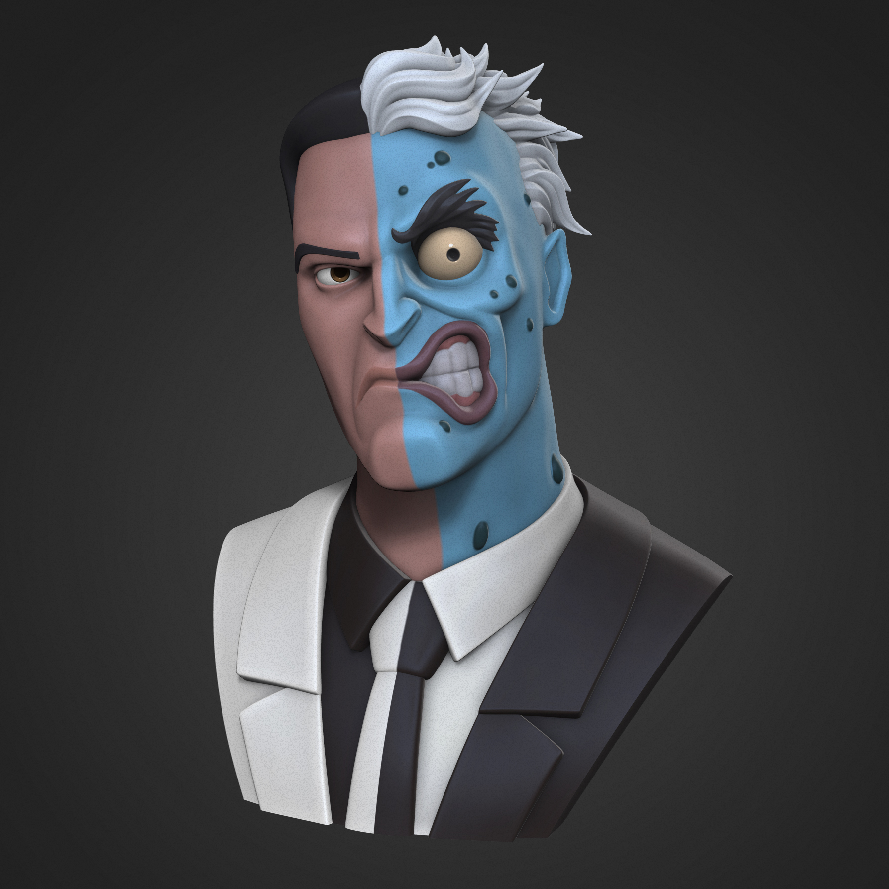🦸‍♂️ Two-Face・ STL File for ・Cults