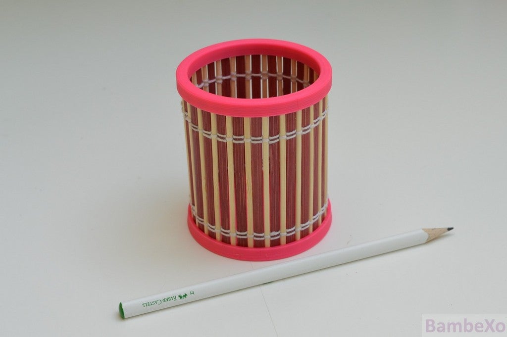 Free STL file Bamboo Pencil Holder ️・3D printable model to download・Cults