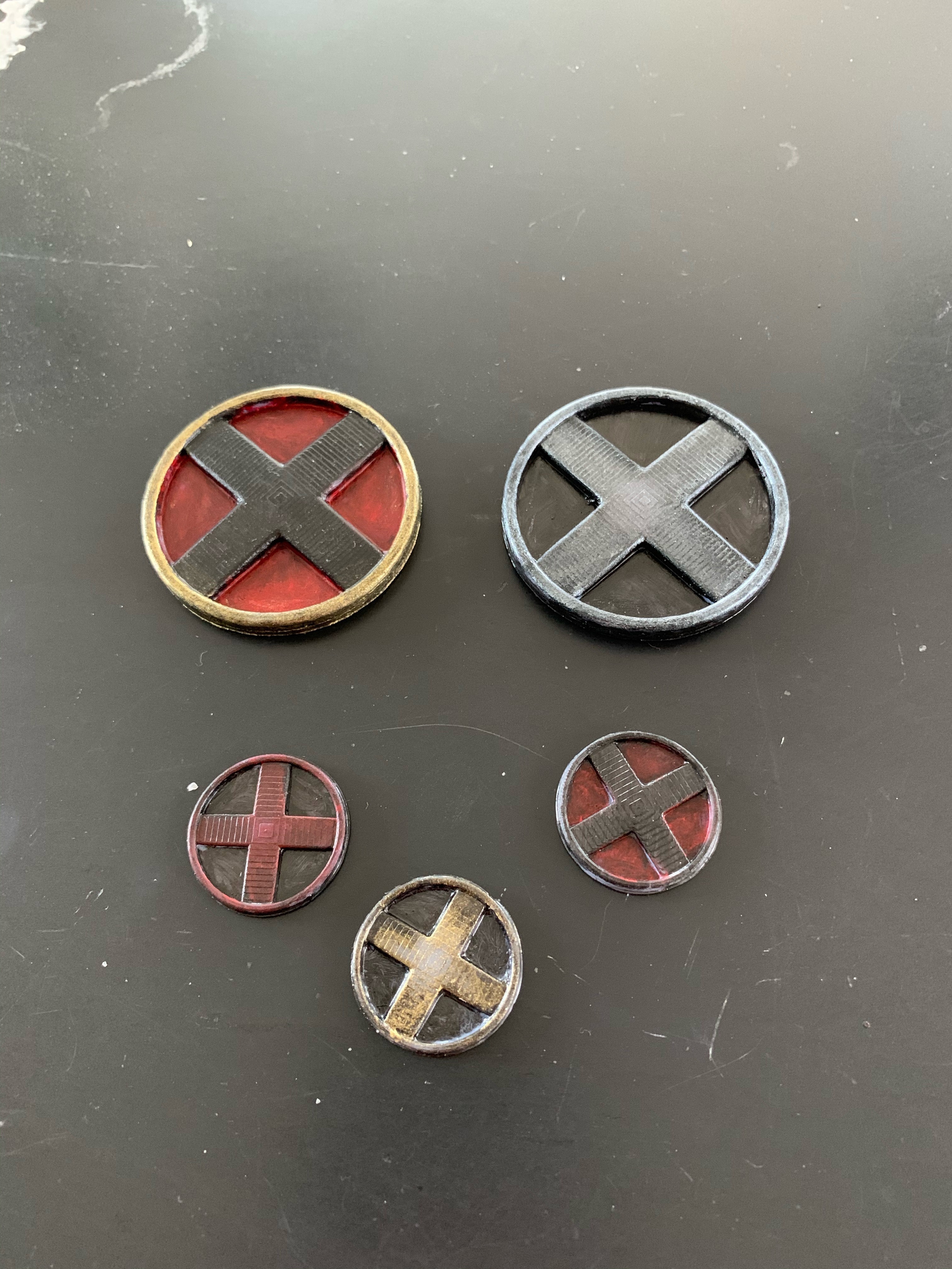 📛 X-Men Badge・ OBJ File for ・Cults