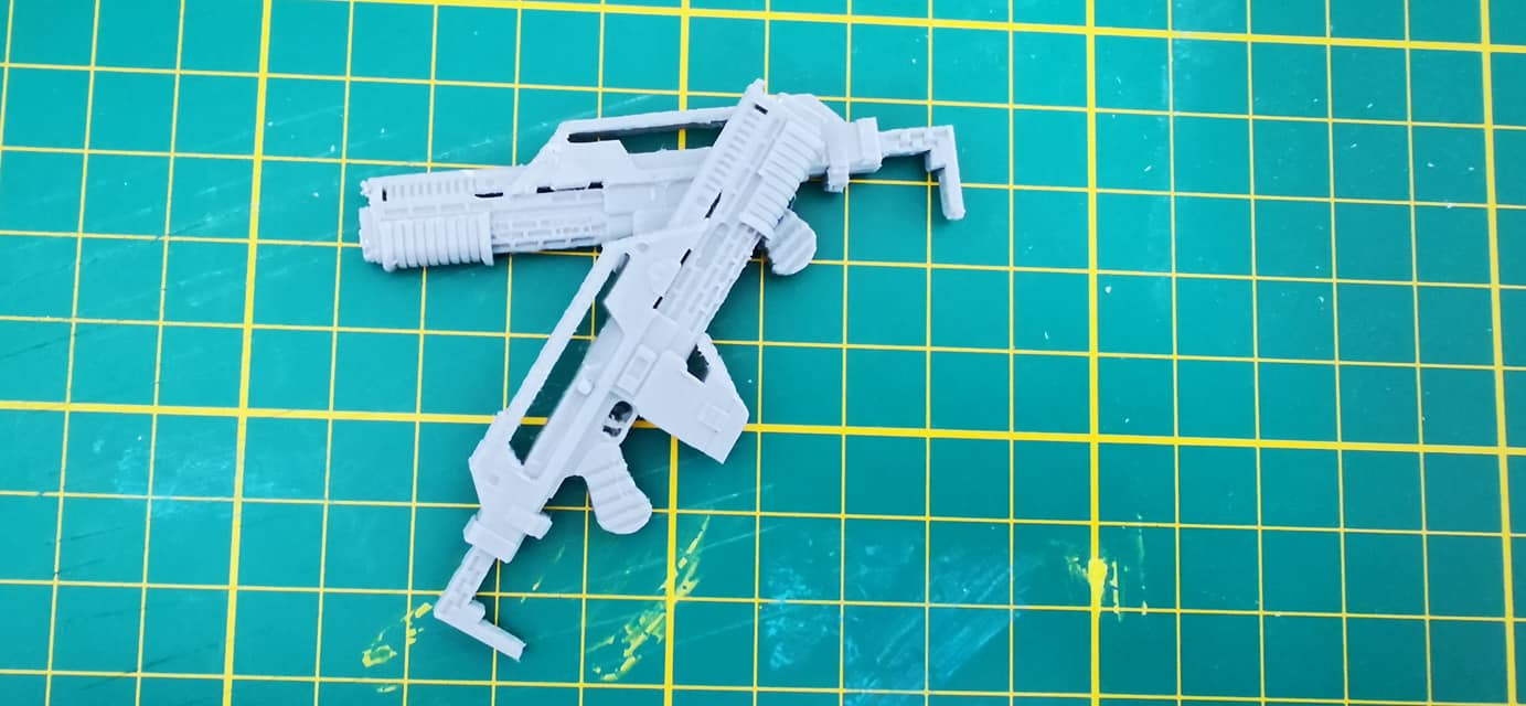 👽 ALIENS PULSE RIFLE 7 INCH・ STL File for ・Cults