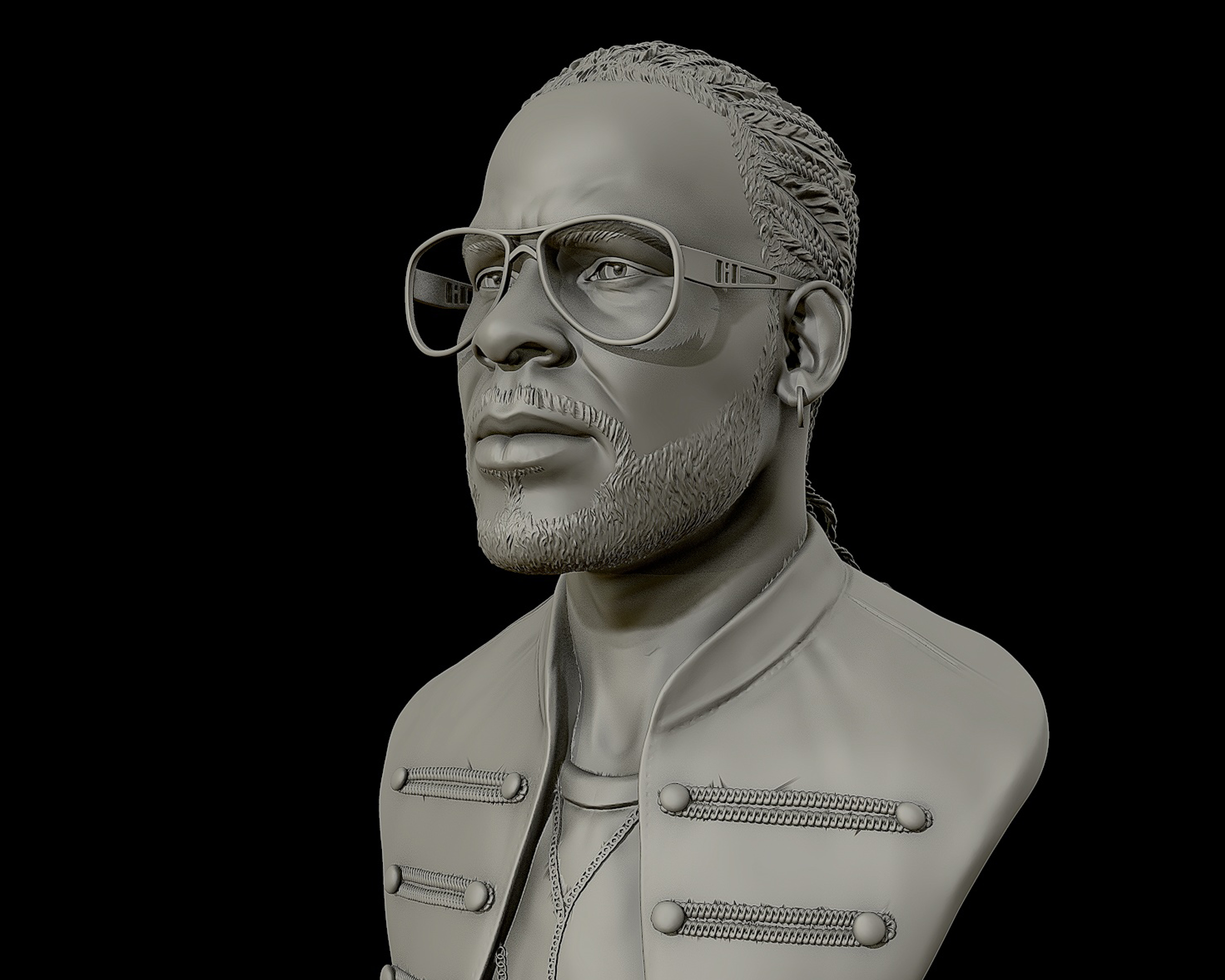 STL file R Kelly portrait sculpture 🗿 (OBJ)・Model to download and 3D ...