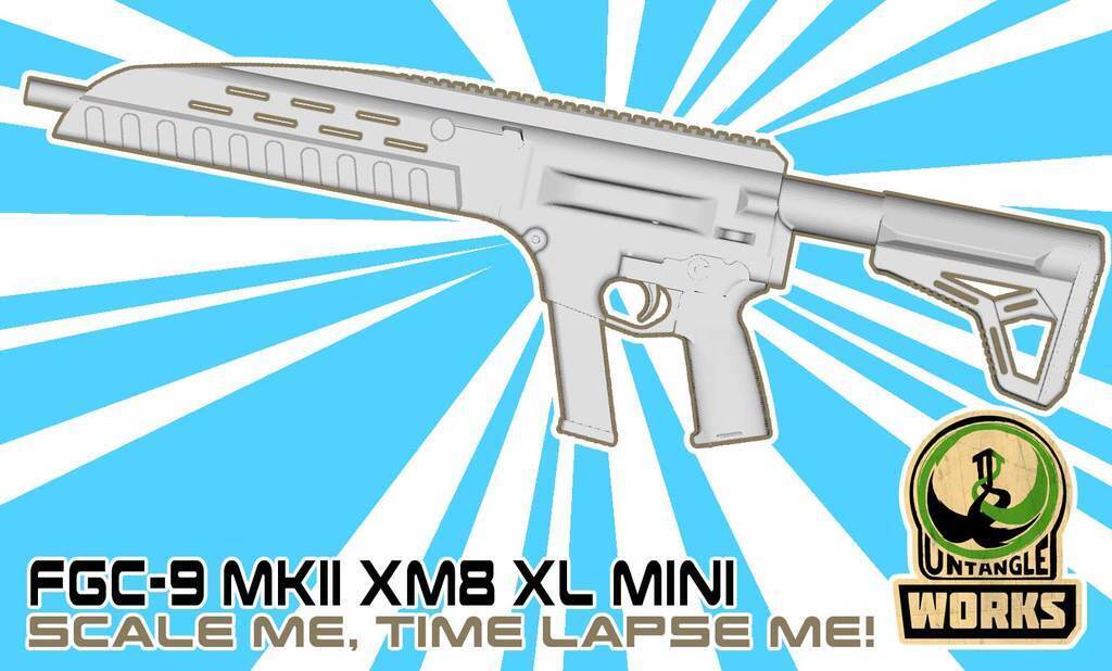 Free STL file FGC9 MKII XM8 XL Mini 1/6 scale 🎨 ・3D print object to ...