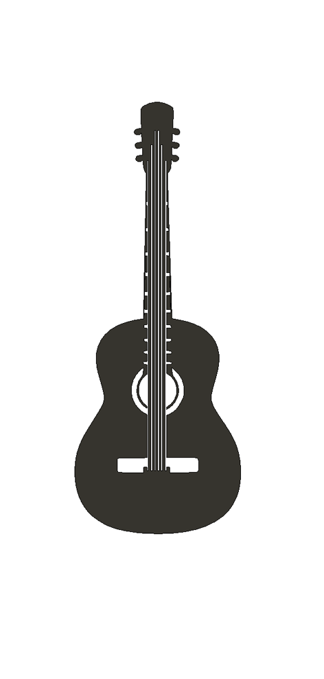 Free STL file Acustic Guitar Wall 🎸・3D print model to download・Cults