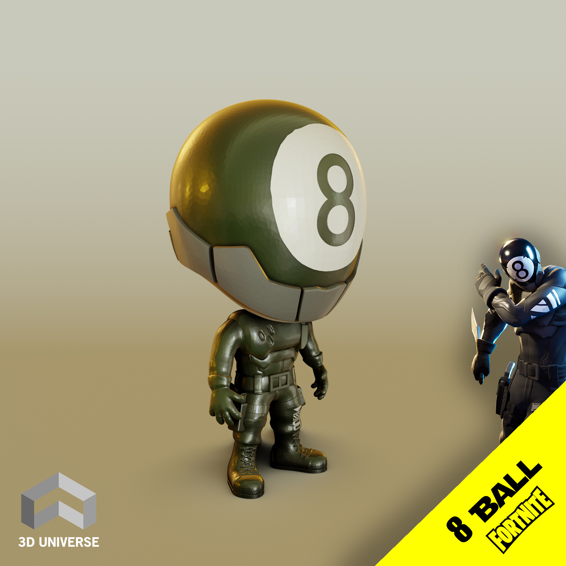 🎲 Funko 8 Ball Fortnite・ STL File for ・Cults
